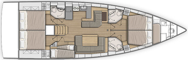 Oceanis 51.1 - 5 + 1 cab. Orsa 4