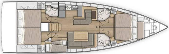 Oceanis 51.1 - 5 + 1 cab. Lara