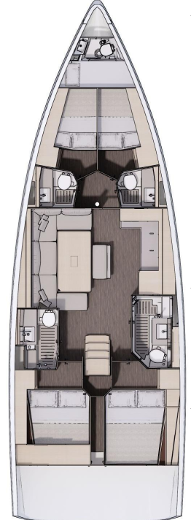 Dufour 470 - 4 cab. Happiness