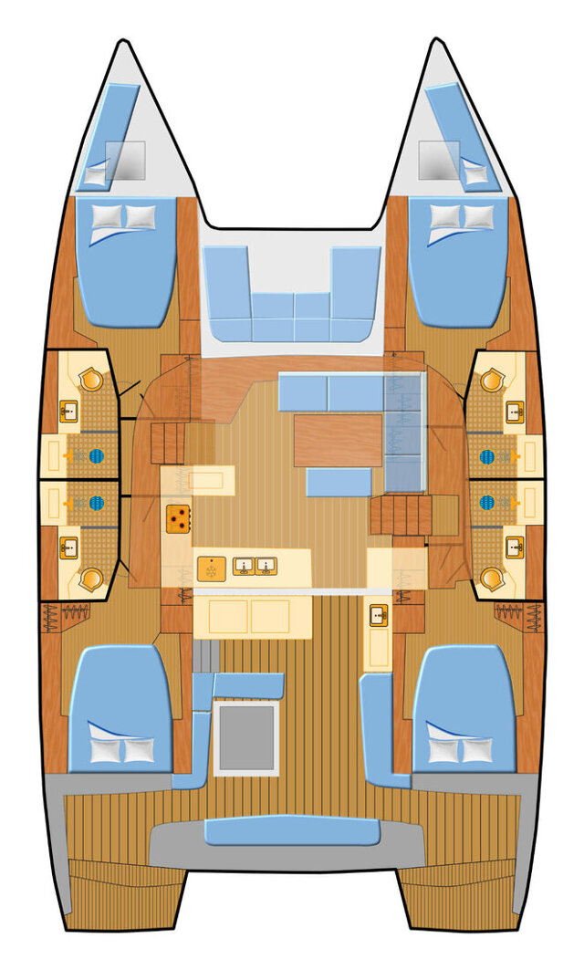 Lagoon 46 - 4 + 2 cab. Voyager