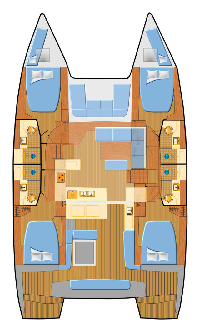 Lagoon 46 - 4 + 2 cab. Voyager