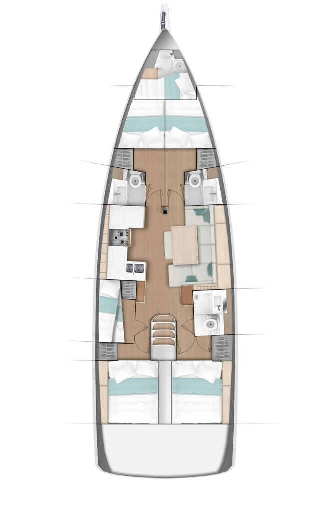 Sun Odyssey 490 - 5 cab. Elenor