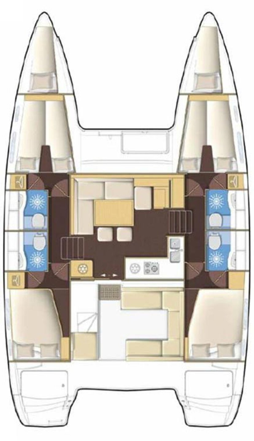 Lagoon 400 S2 - 4 + 2 cab. Miss Moneypenny