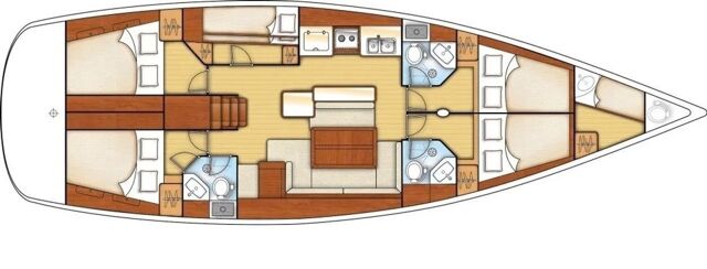 Oceanis 50 - 5 + 1 cab. Seladon II