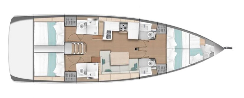 Sun Odyssey 490 - 4 cab. Yada