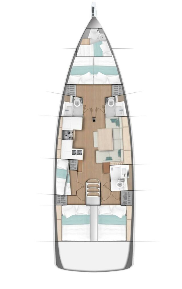 Sun Odyssey 490 - 5 + 1 cab. Oracle