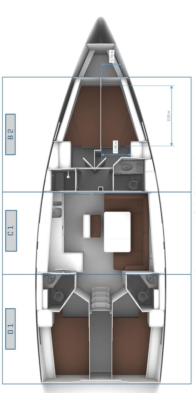Bavaria Cruiser 46 - 4 cab. Classy