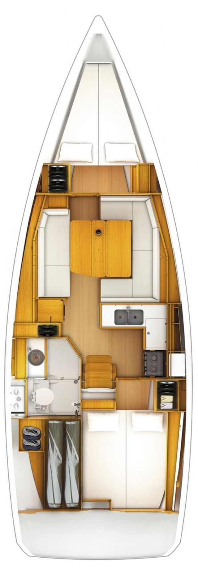 Sun Odyssey 379 - 2 cab. Mitis