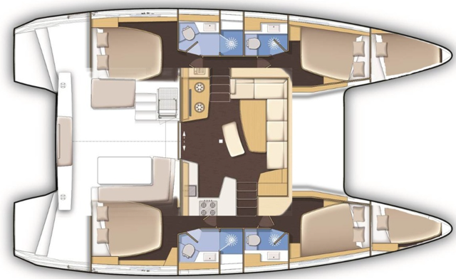 Lagoon 42 - 4 + 2 cab. Queen Annezia