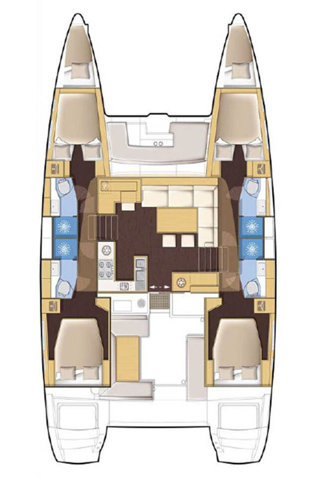 Lagoon 450 F - 4 + 2 cab. Stella