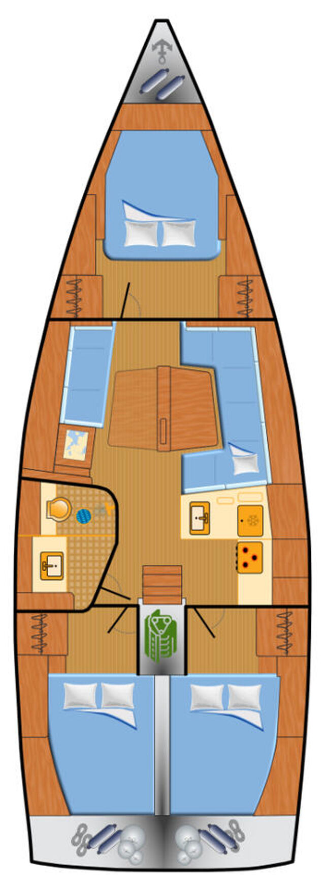 Hanse 418 - 3 cab. Seahawk