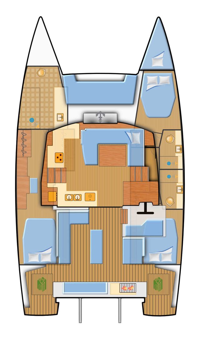 Fountaine Pajot Elba 45 - 3 cab. Balu