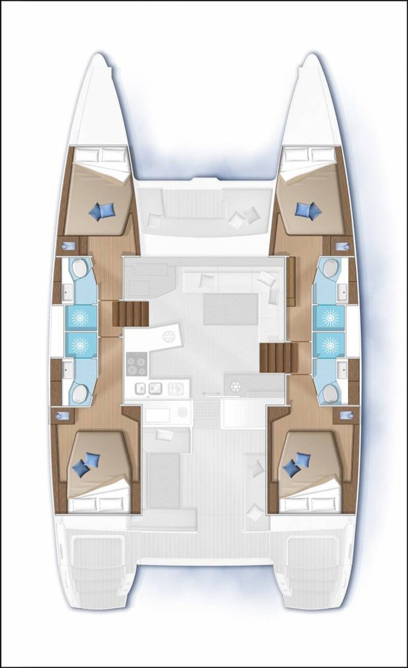 Lagoon 450 S - 4 + 2 cab. Arome