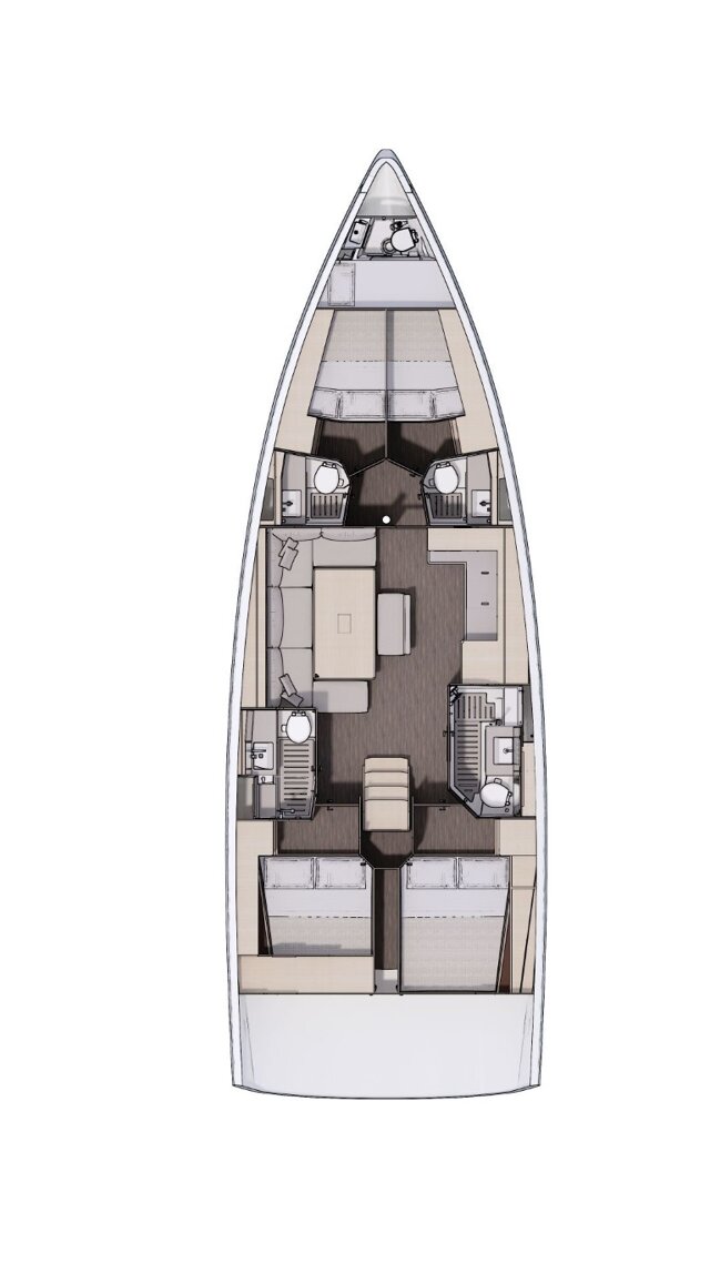 Dufour 470 - 4 + 1 cab. La Familia