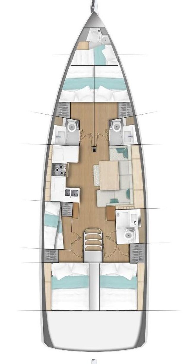 Sun Odyssey 490 - 5 + 1 cab. Izzy