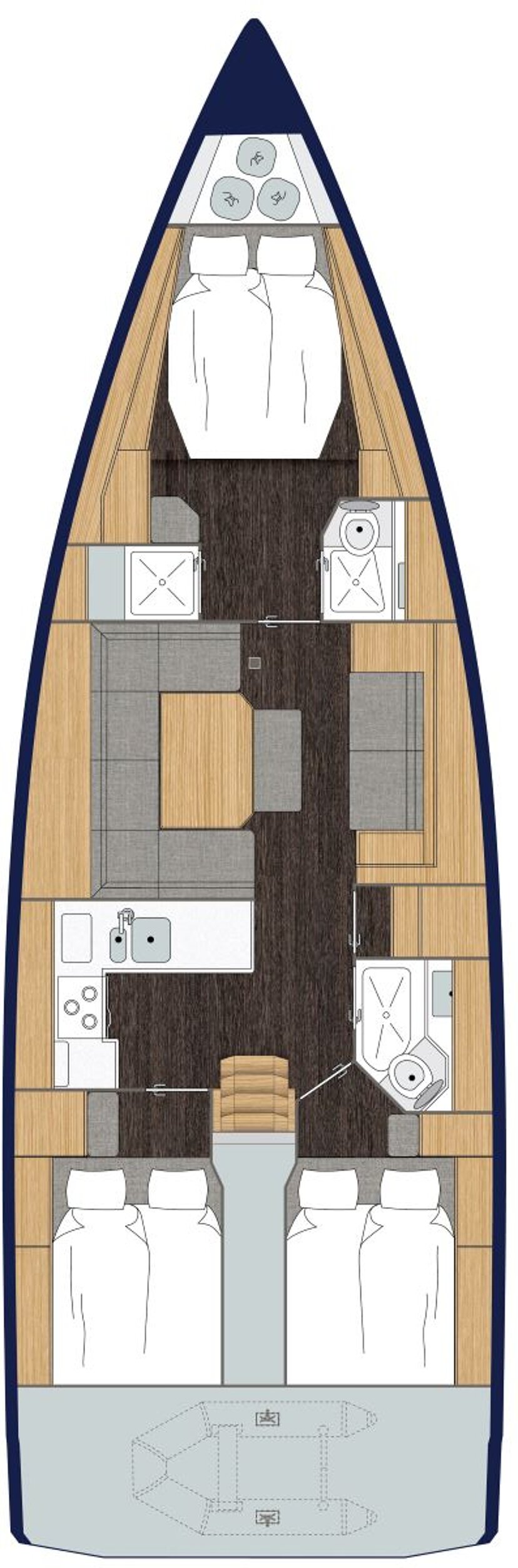 Bavaria C45 Style - 3 cab. Santa Cruz