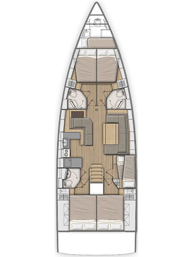 Oceanis 51.1 - 5 + 1 cab. South Point