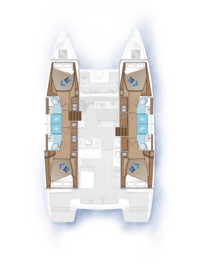 Lagoon 46 - 4 + 2 cab. Galeb