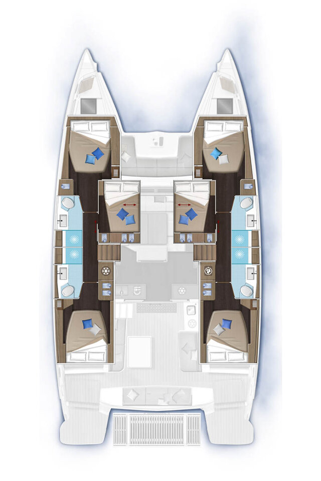Lagoon 51 - 6 cab. Sapphire Seas 