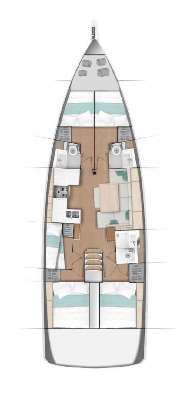Sun Odyssey 490 - 5 cab. Pollux