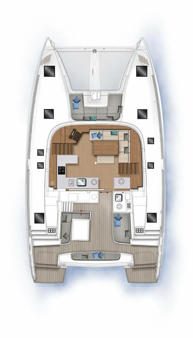 Lagoon 46 - 4 + 2 cab. Bula