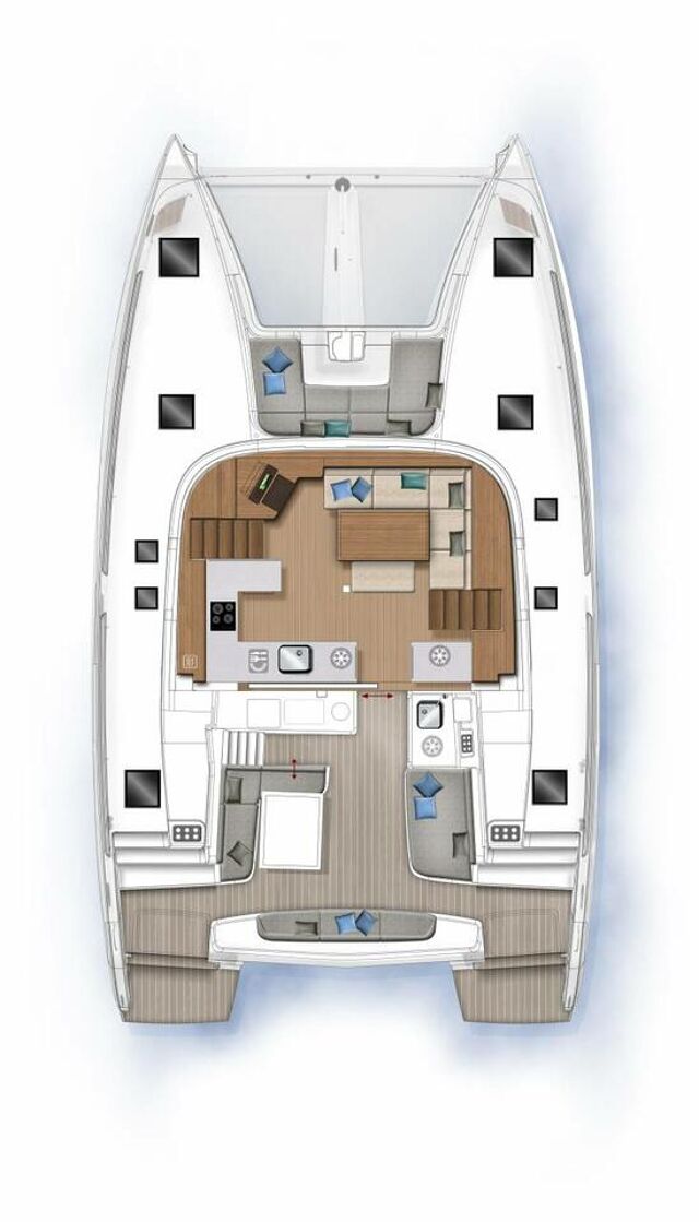 Lagoon 46 - 4 + 2 cab. Bula
