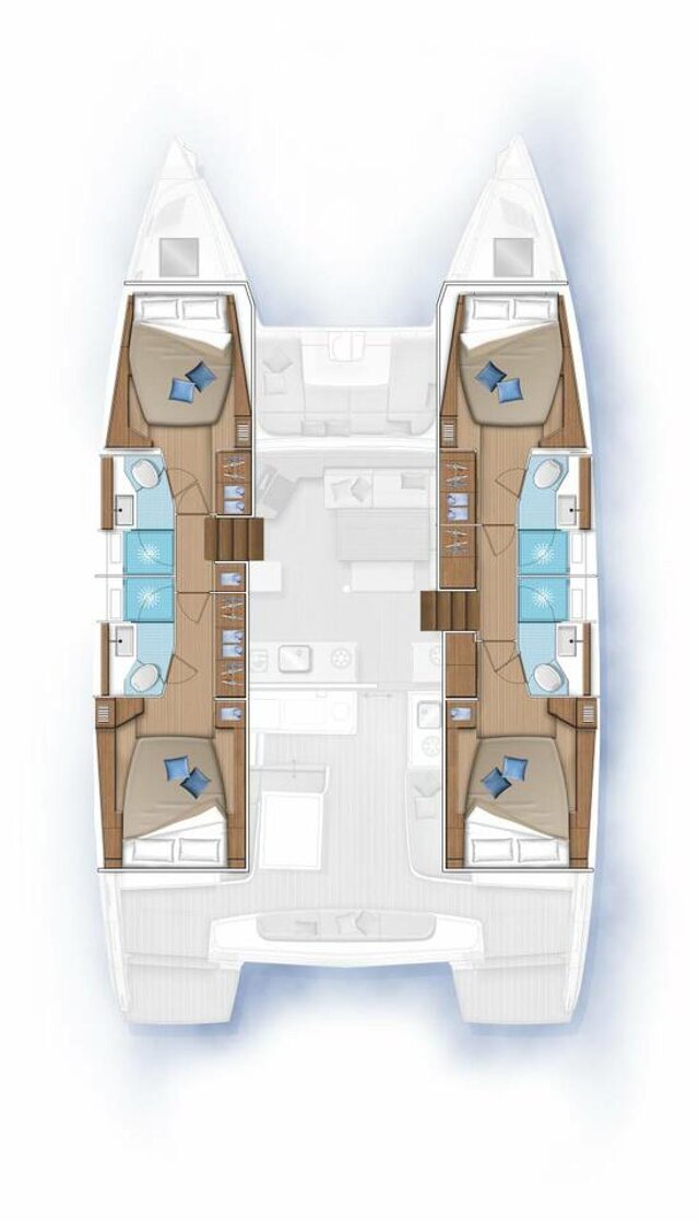 Lagoon 46 - 4 + 2 cab. Bula