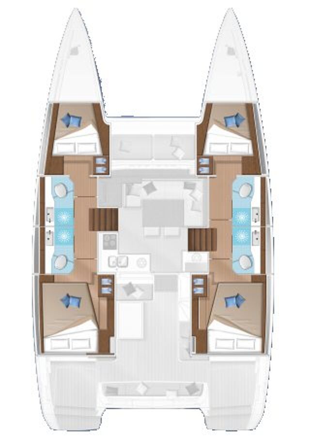 Lagoon 40 - 4 + 2 cab Wind Seeker