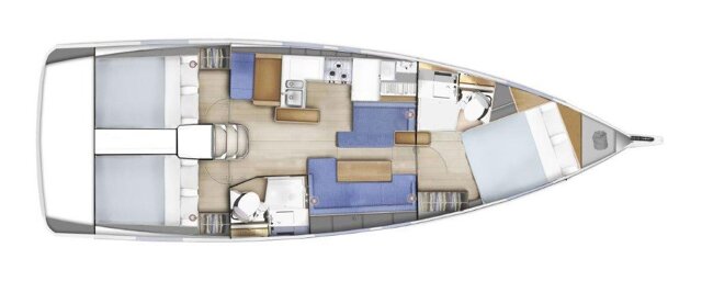 Sun Odyssey 410 - 3 cab. Pnoe