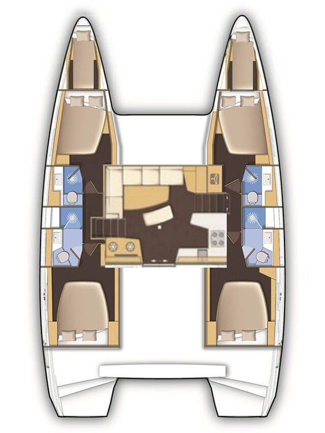 Lagoon 42 - 4 + 2 cab. Abba
