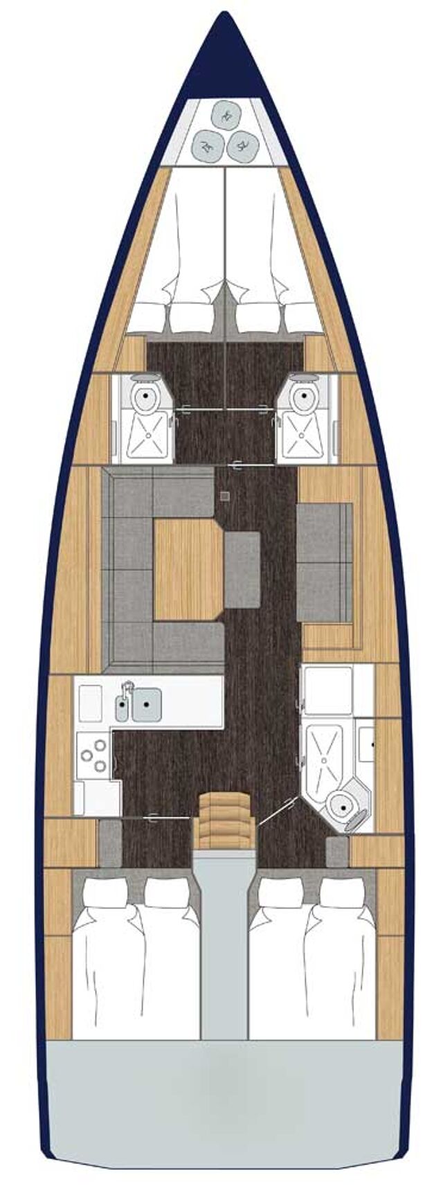 Bavaria C45 - 4 cab. Black Velvet