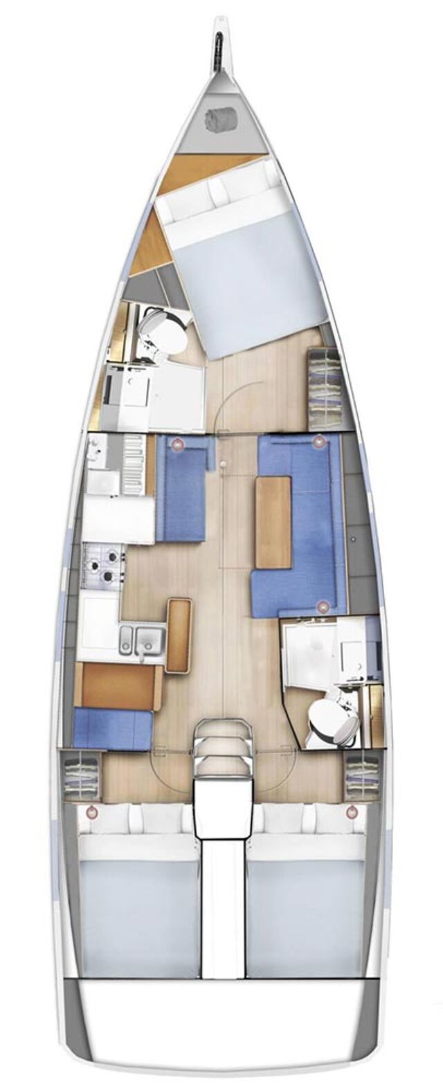 Sun Odyssey 410 - 3 cab. Under Pressure