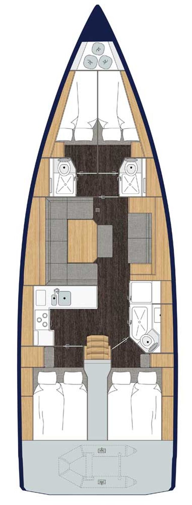 Bavaria C45 - 4 cab. Kayleigh