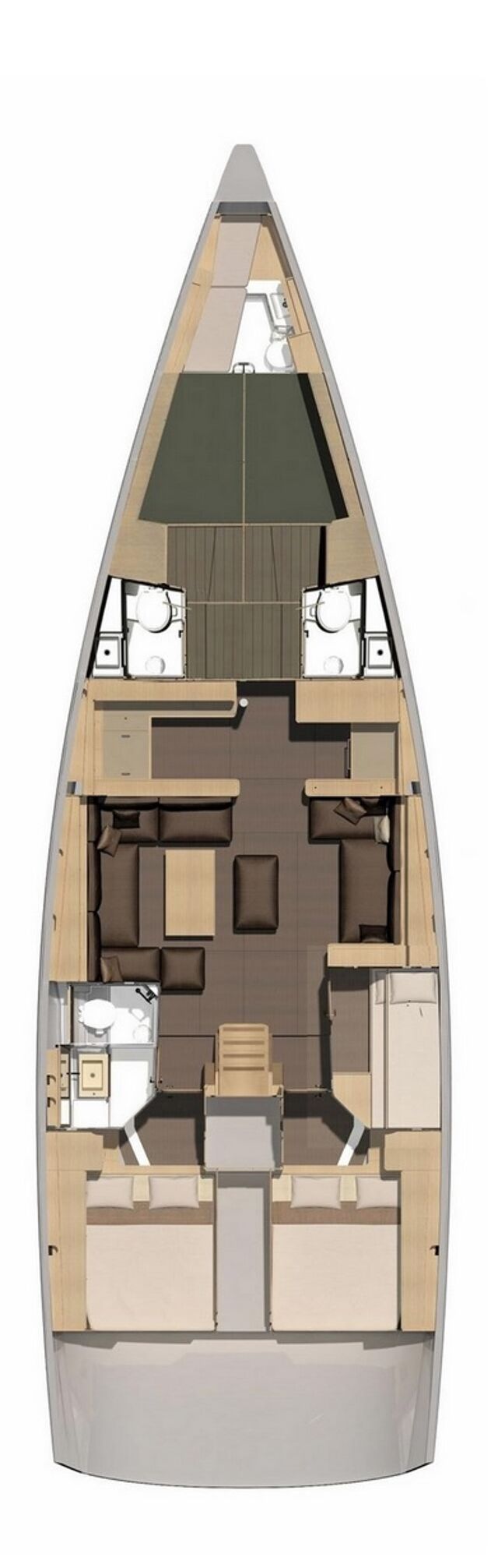 Dufour 56 Exclusive - 5 + 1 cab. Silente