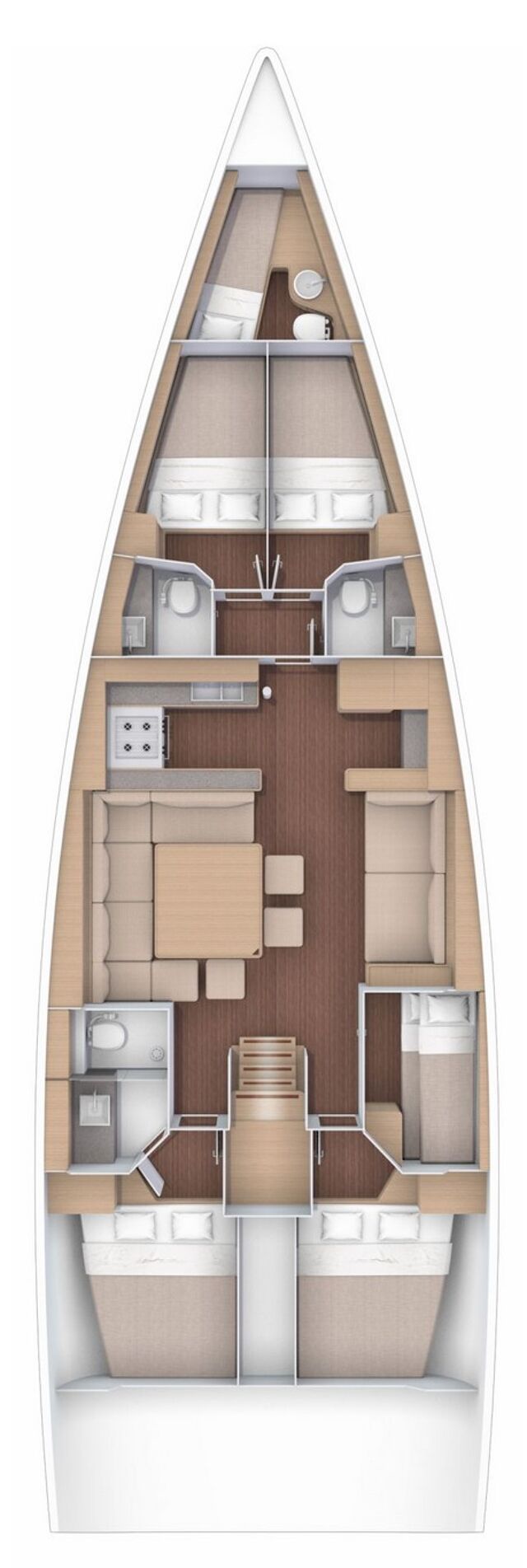 Dufour 56 Exclusive - 5 + 1 cab. Albus