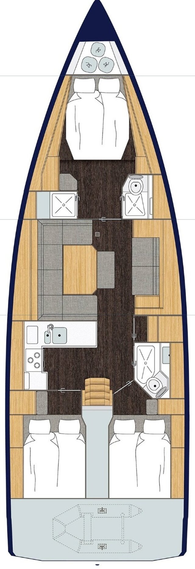 Bavaria C45 - 3 cab. Blue Monkey
