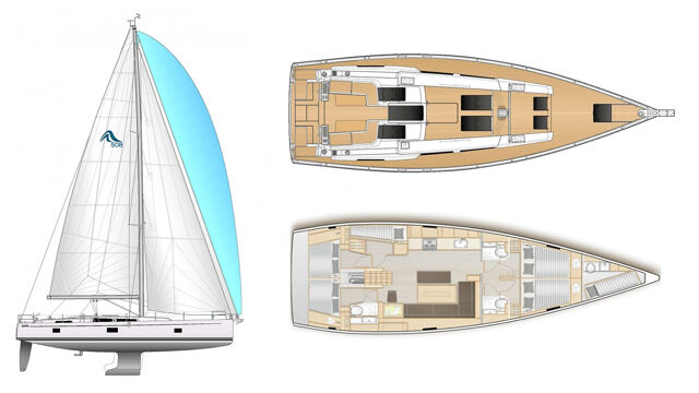 Hanse 508 - 5 + 1 cab. Moby Dick
