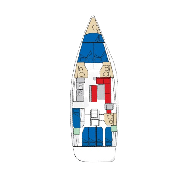 Jeanneau 54 - 5 + 1 cab.	 Zaniah
