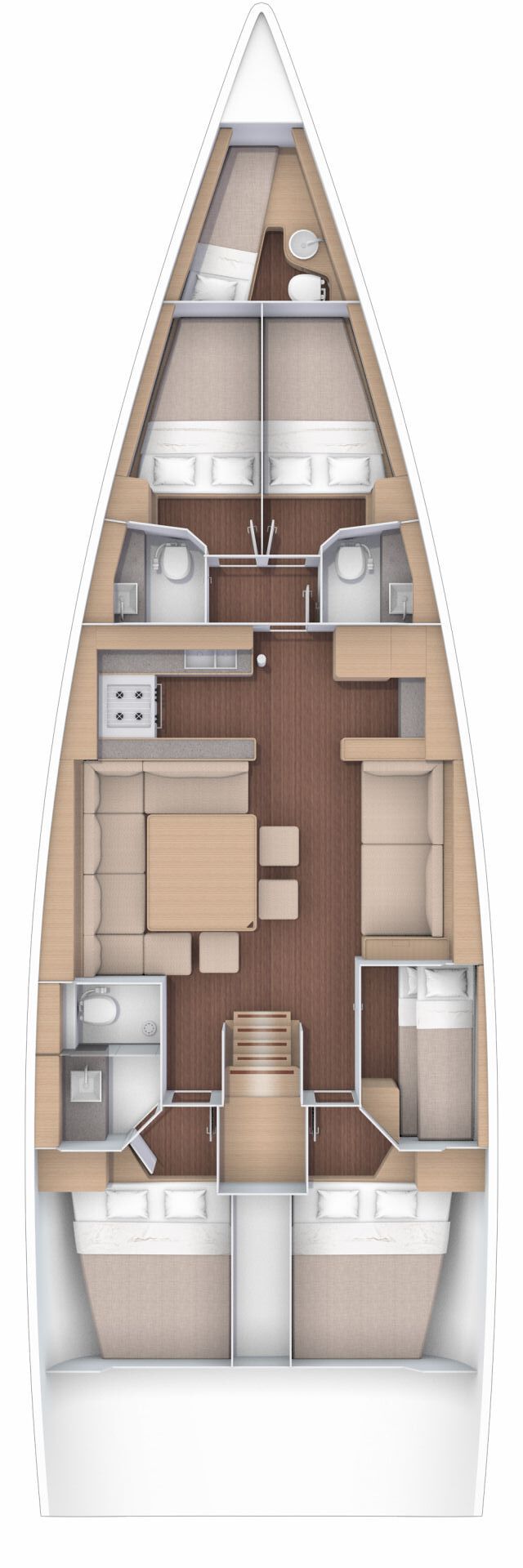 Dufour 56 Exclusive - 5 + 1 cab. Moonlight