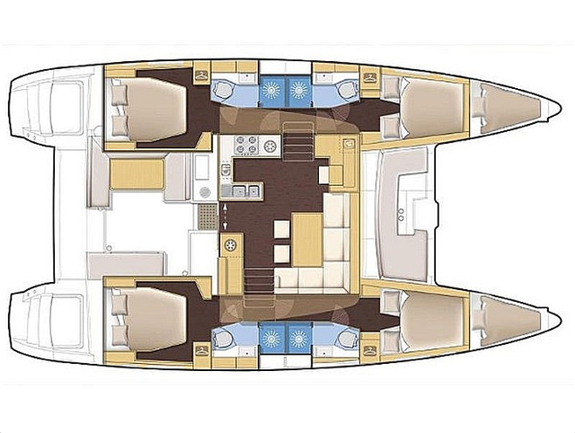 Lagoon 450 F - 4 + 2 cab. Azraq
