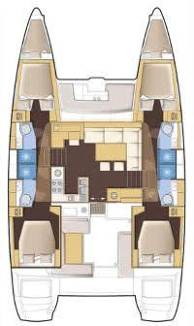 Lagoon 450 S - 4 + 2 cab. Nathalie