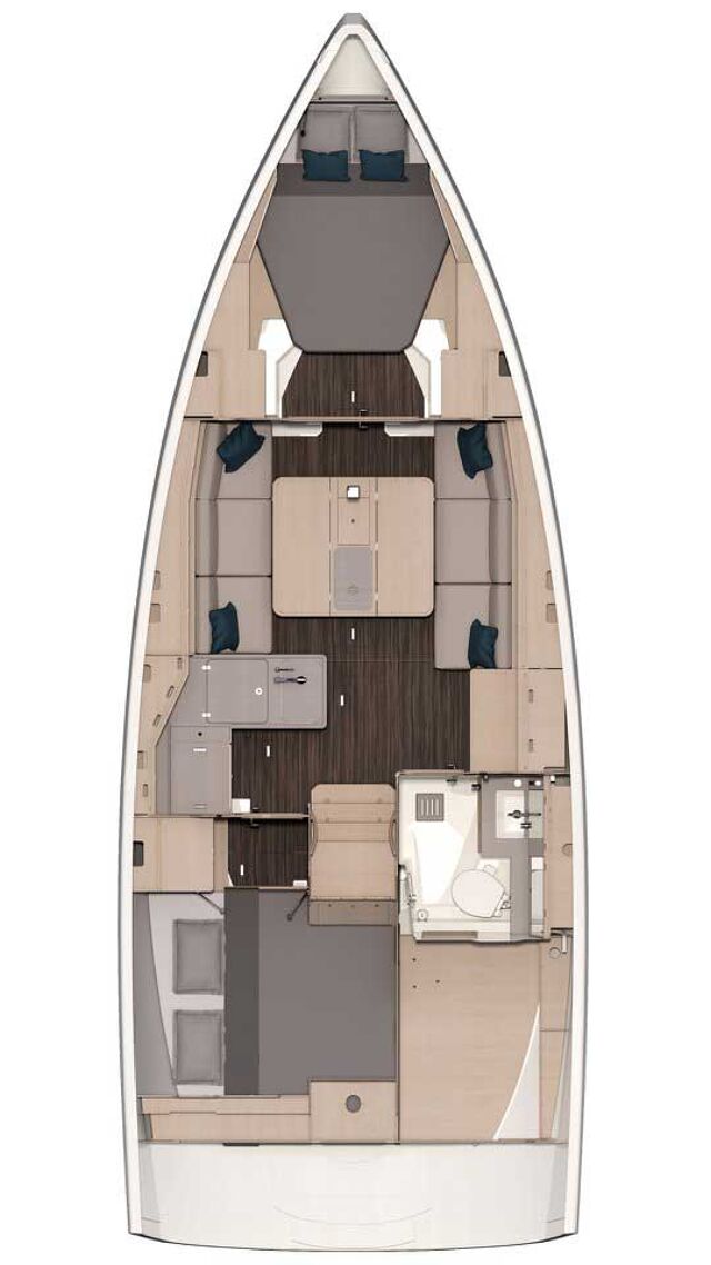 Dufour 37 - 2 cab. Pictor