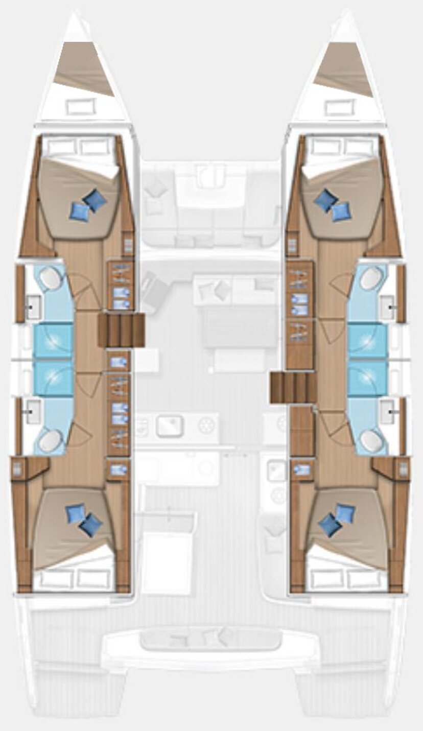 Lagoon 46 - 4 + 2 cab. Gemini
