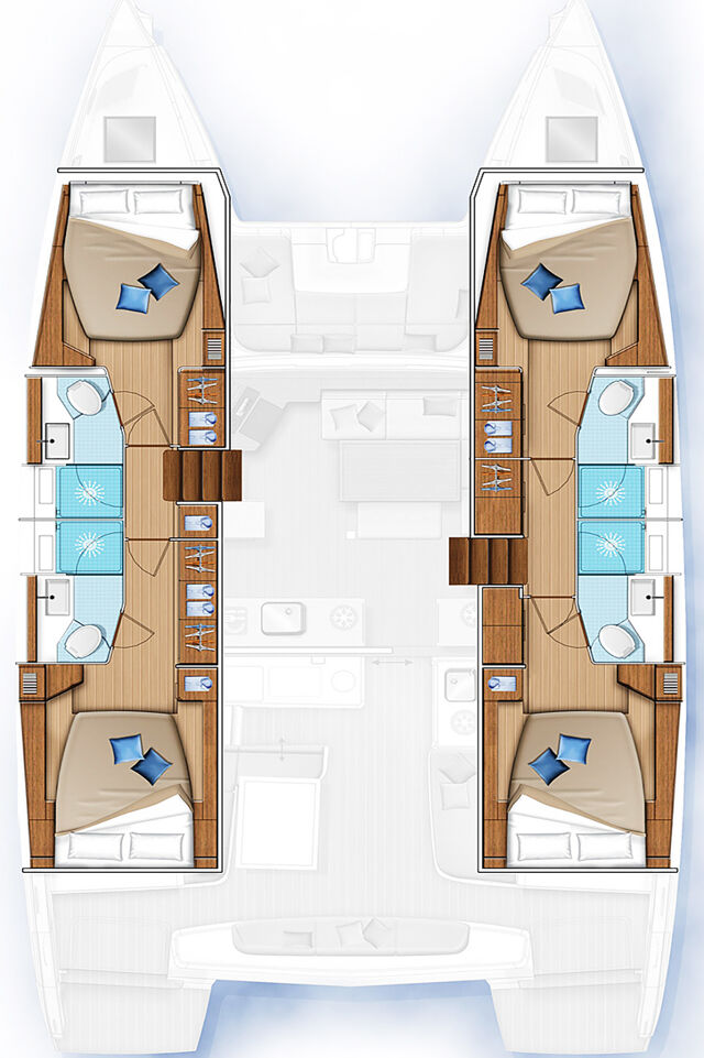Lagoon 46 - 4 + 1 cab. Shanti