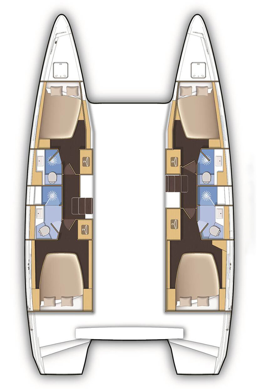 Lagoon 42 - 4 + 1 cab. Kairos