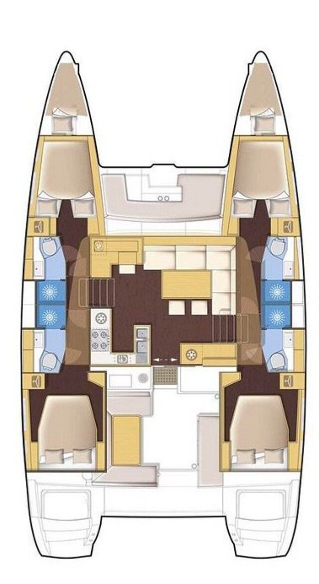 Lagoon 450 F - 4 + 2 cab. Shana
