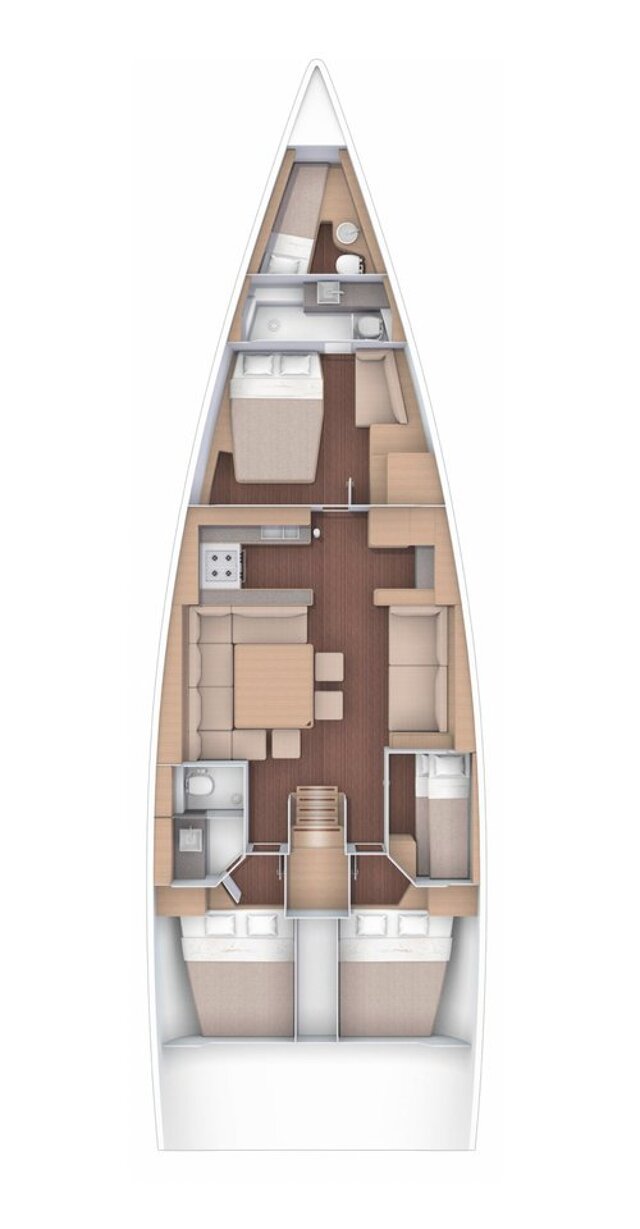 Dufour 56 Exclusive - 4 + 1 cab. Alpina