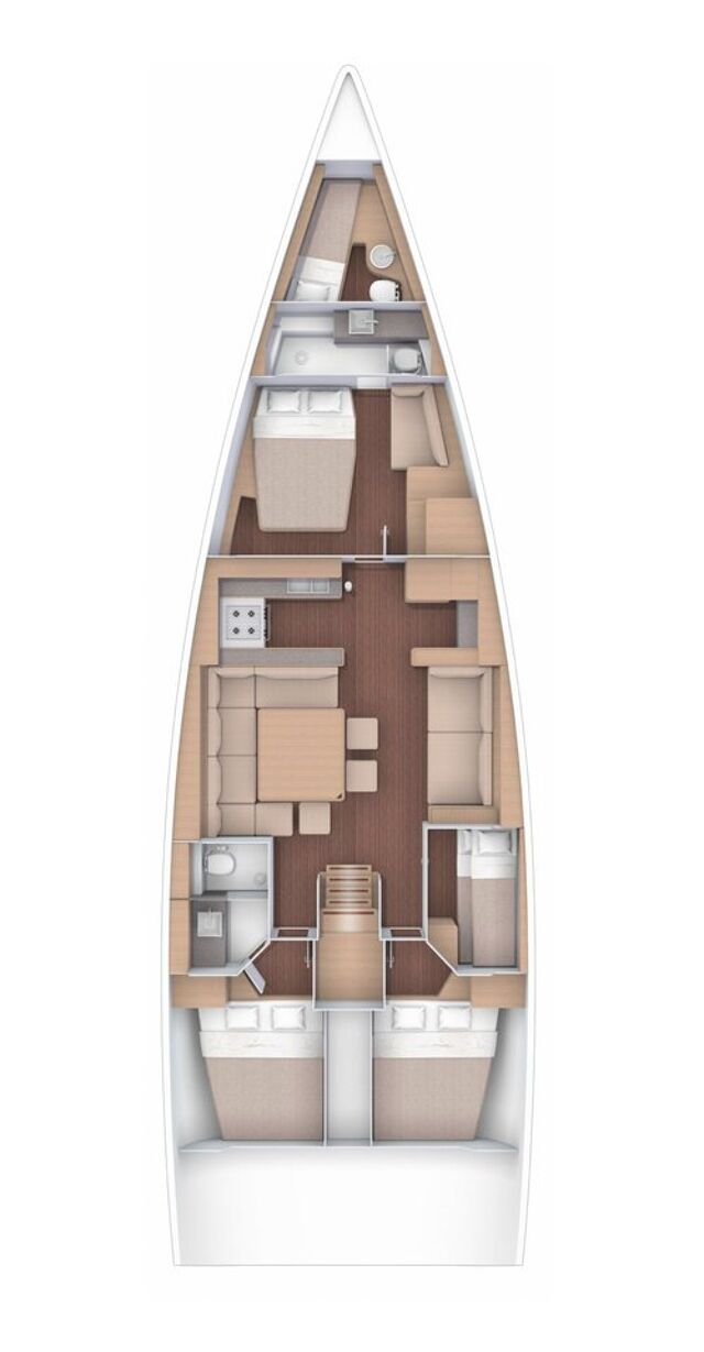 Dufour 56 Exclusive - 4 + 1 cab. Alpina