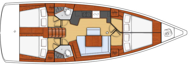 Oceanis 45 - 4 cab. Gaia