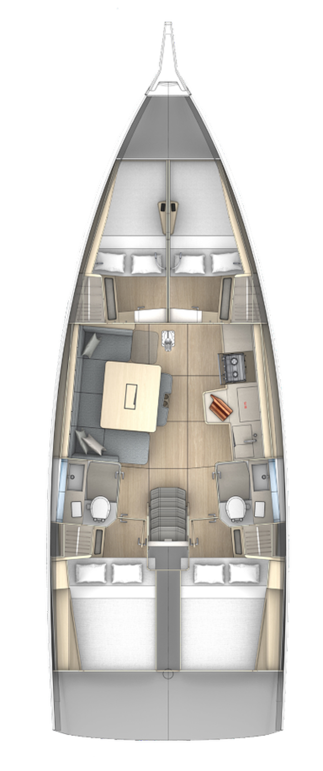 Dufour 41 - 4 cab. Aniela